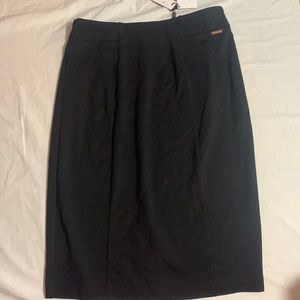 Black Modal T Tahari knee-length pencil skirt NWT size SMALL